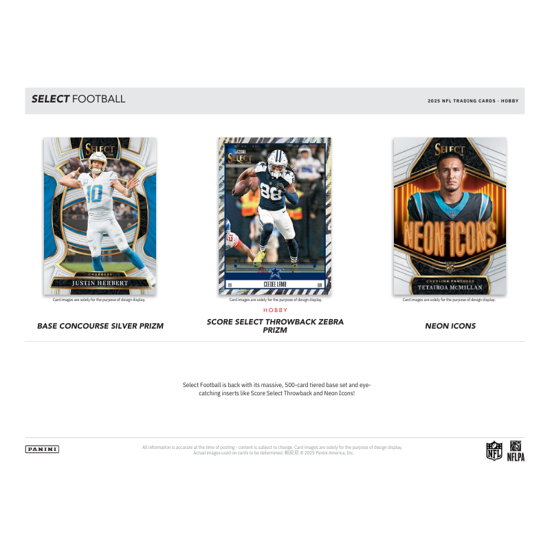 2025 Panini Select Football Hobby 12 Box Case