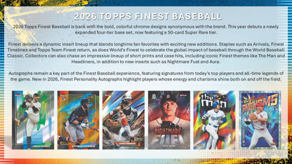 2026 Topps Finest Baseball Hobby Box (Presale 7/8)