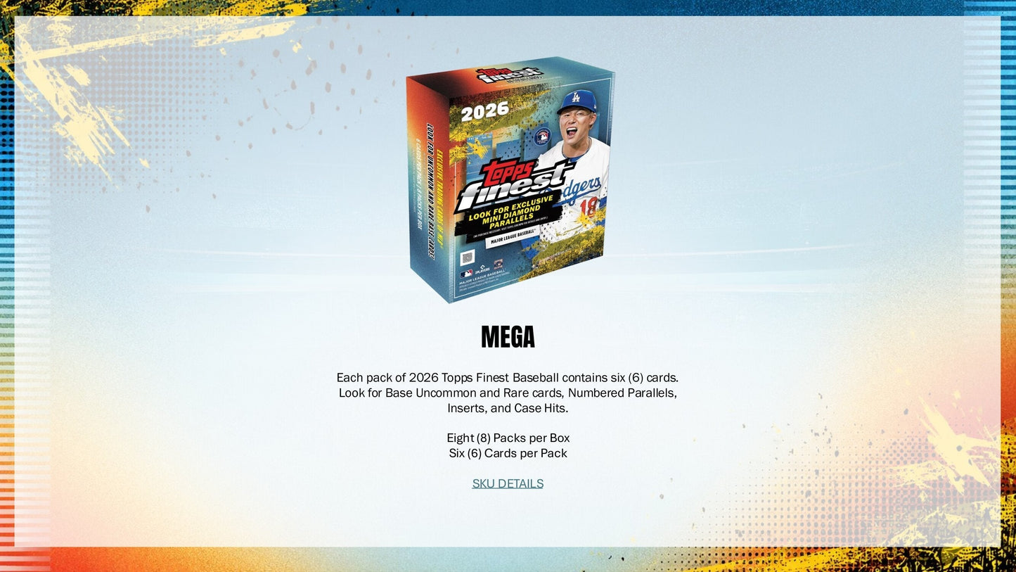 2026 Topps Finest Baseball Hobby Box (Presale 7/8)