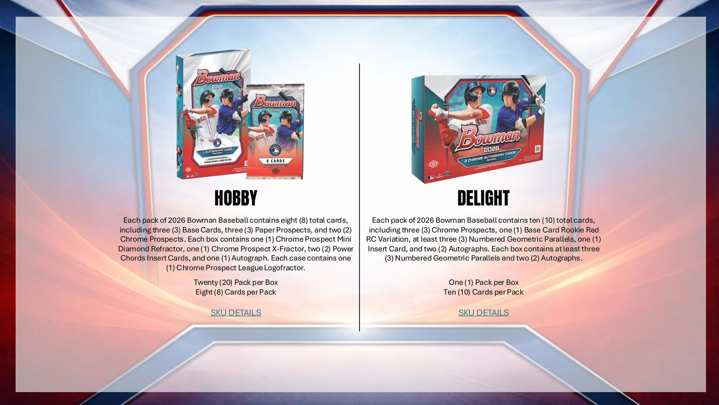 2026 Bowman Baseball Hobby Box