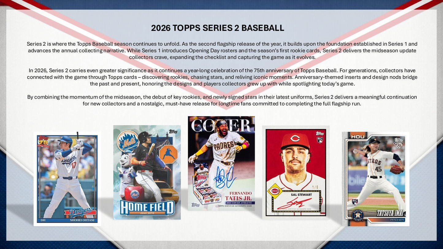 2026 Topps Series 2 Baseball Hobby Box