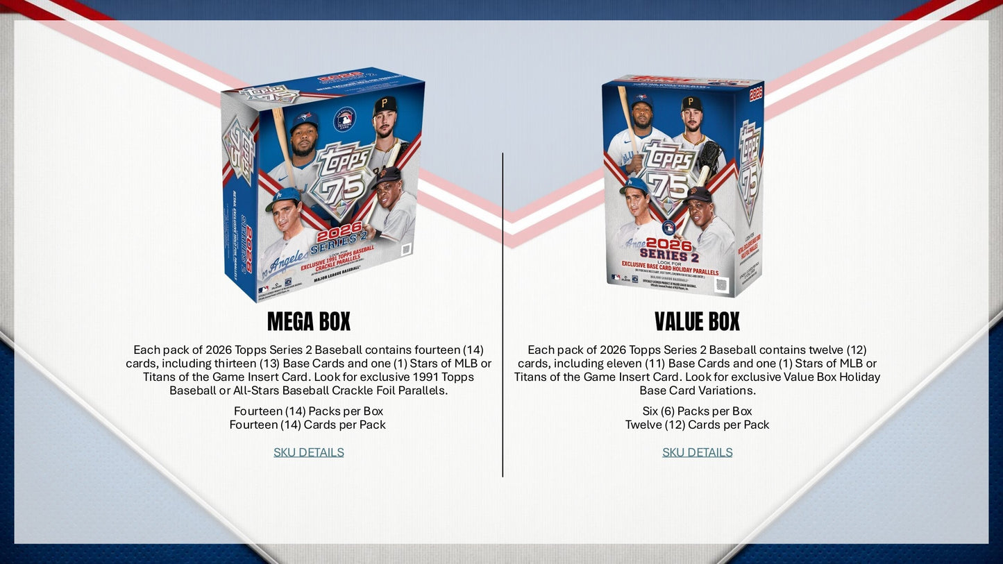 2026 Topps Series 2 Baseball Jumbo Box