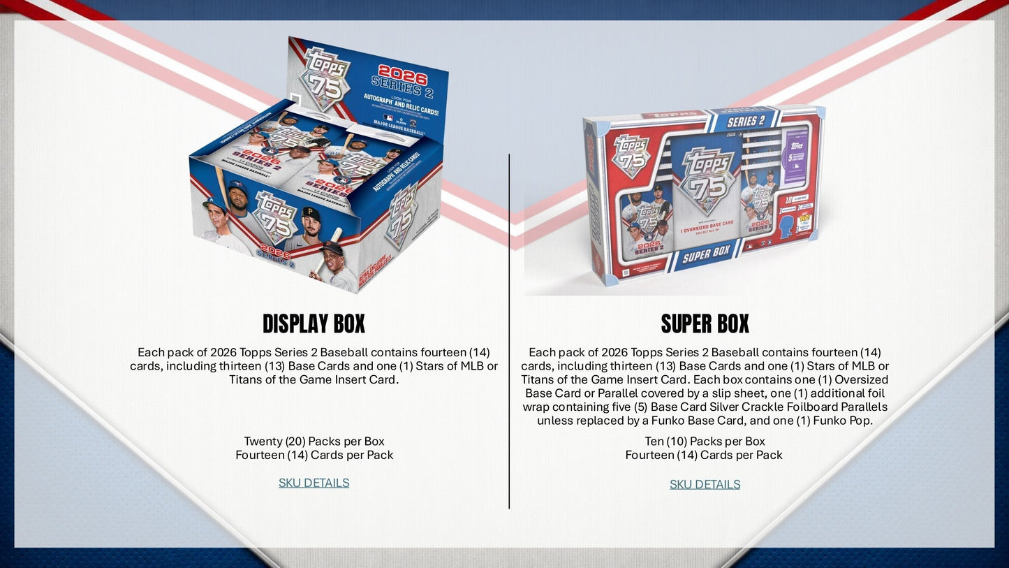 2026 Topps Series 2 Baseball Jumbo Box
