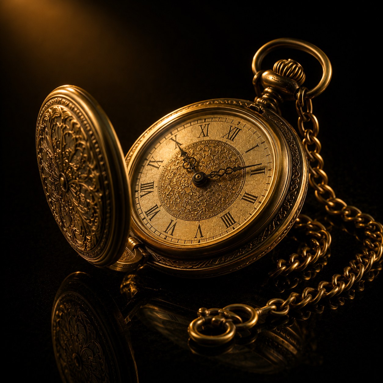 Vintage Brass Pocket Watch — Antique Collectible Timepiece | Dan River Antiques