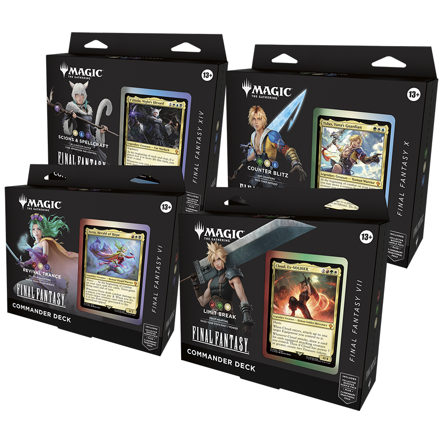 Final Fantasy Commander Deck Set of 4