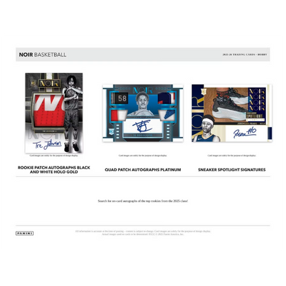 2025/26 Panini Noir Basketball Hobby 4 Box Case