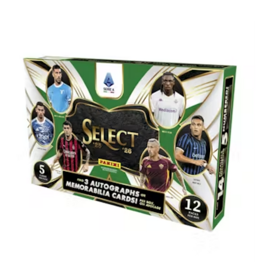 2025/26 Panini Select Serie A Soccer Hobby 12 Box Case